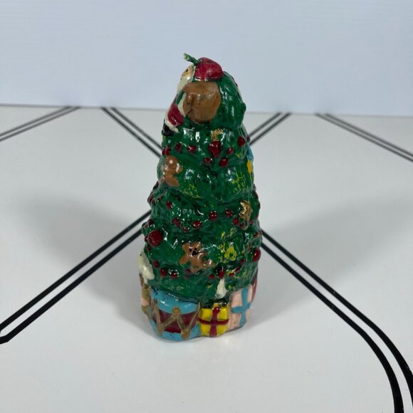 Vintage Santa Christmas Tree Candle Holiday Decor Figurine 6.5" Tall - Picture 6 of 7